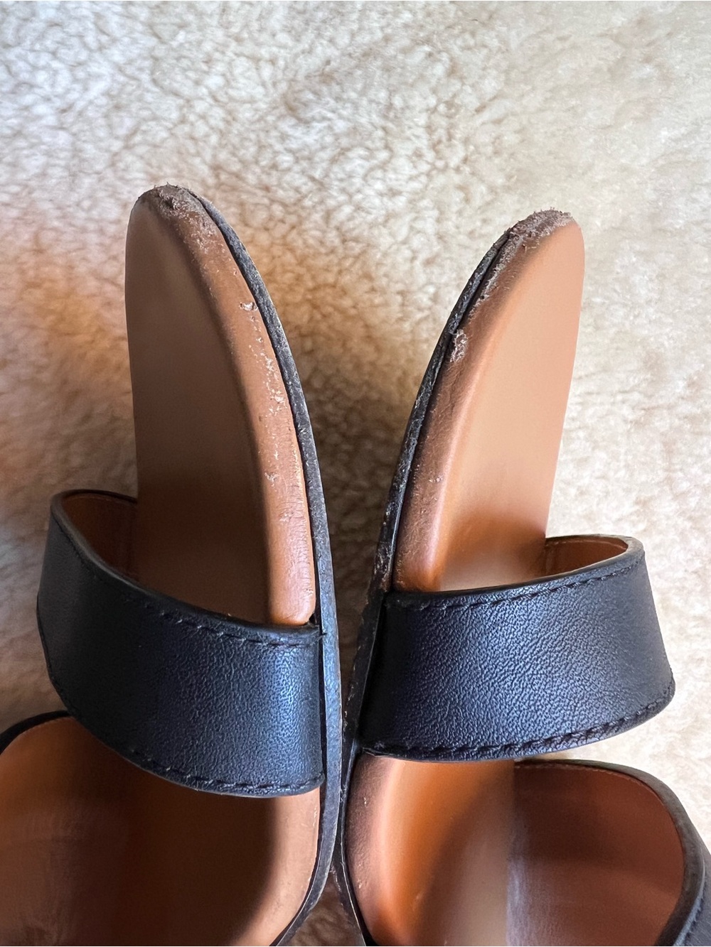 CHLOE C Slingback Sandals Sz 39 US 9 Suede Leather Black Chic Luxury Summer - Picture 14 of 16